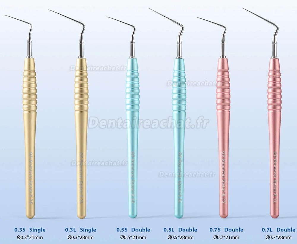 Extracteur de gutta-percha (GPR), Instrument manuel de retrait de gutta pour le traitement de révision